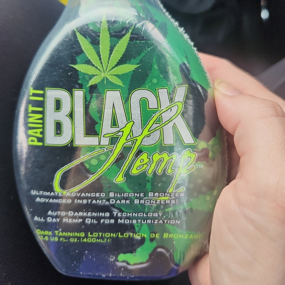 MILLENIUM PAINT IT BLACK Hemp indoor tanning lotion fresh sealed